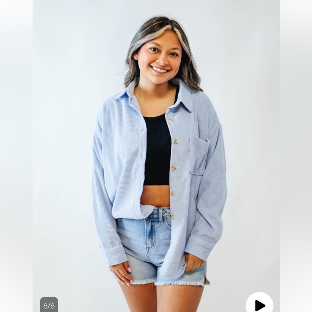 Ribbed shacket